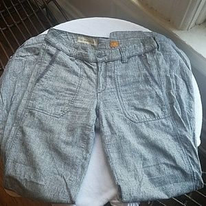 Wide leg linen pants